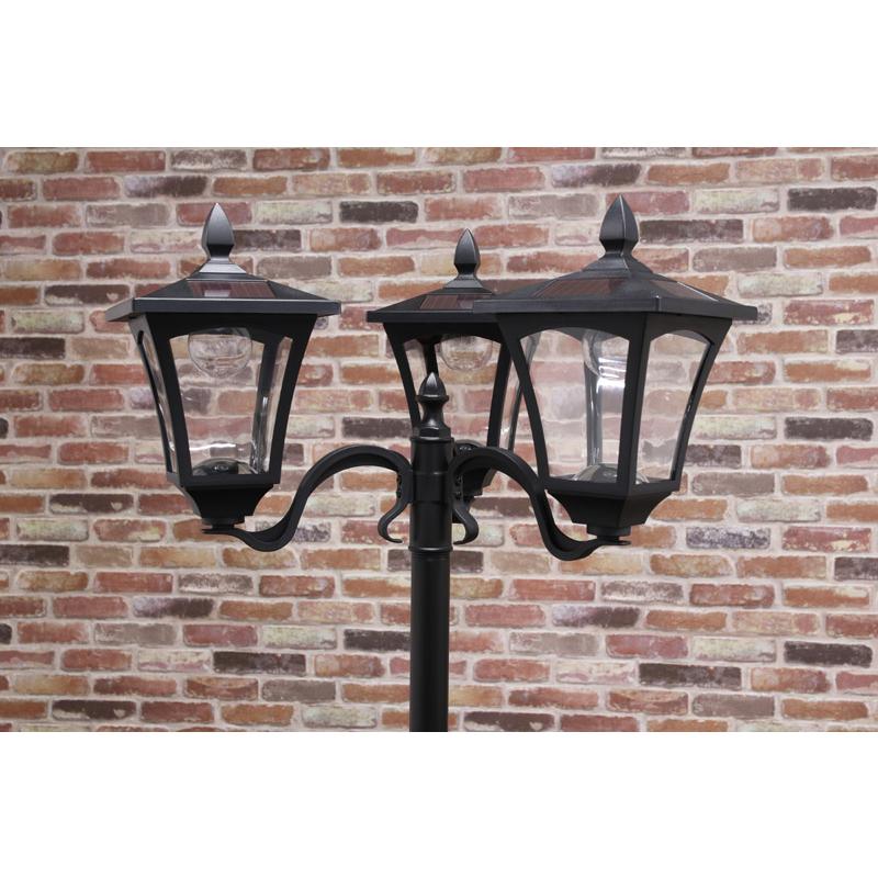 不二貿易（Fuji Boeki） LEDソーラースタンドライト 3灯 プランター