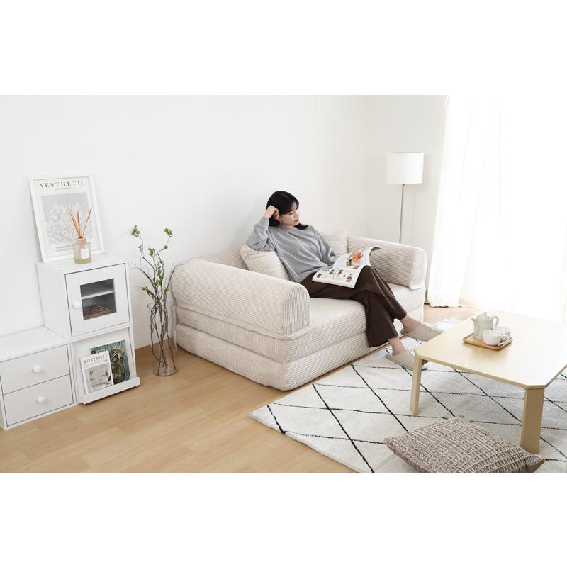 不二貿易（Fuji Boeki） 6月末入荷 2wayソファ だらりんソファ