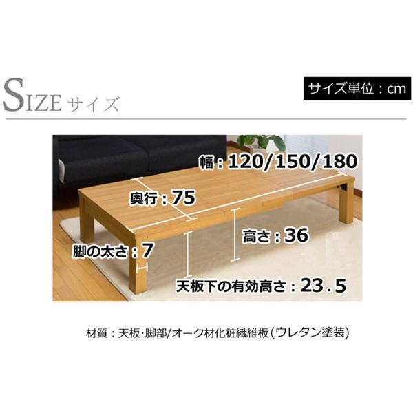 折れ脚伸長式テーブル 幅120〜最大180×奥行75 SJ-2120 次回1月  