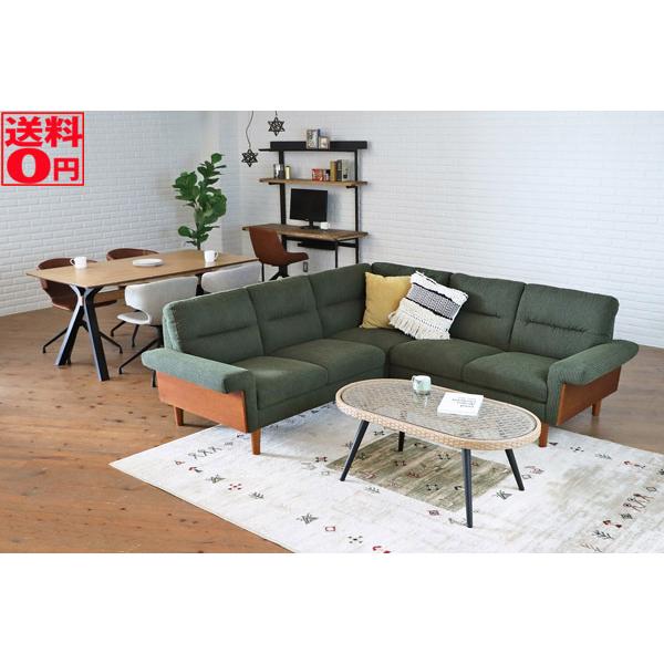 家具、インテリア ライトブラウン/ブラック BAL バル コーナーソファ