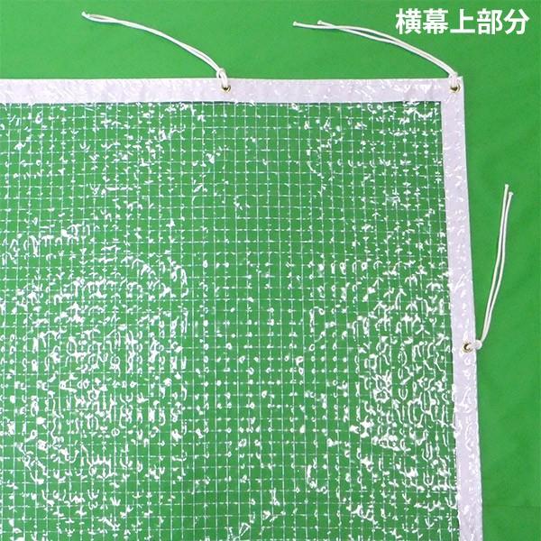 イベントテント用オプション品 横幕1方幕(1間×2間、1.5間×2間用 糸入透明)(柱高2.0m用) テント 風よけ 雨除け 仕切り 防炎 透明 糸入り 3.6m_4
