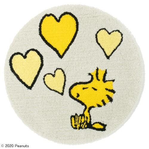 ピーナッツマット ウッドストックラブマット 約65cm 65cm 防ダニ 滑り止め加工 スヌーピー ウッドストック チャールズm シュルツ Pea143 The Tent とインテリア 通販 Yahoo ショッピング