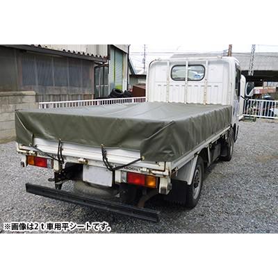トラックシート (2.3m×3.4m) MC-50 トラック 荷台シート 荷台カバー 帆布 シート エステル帆布 5号 防水 グリーン OD オレンジ ブルー 国産 2t車|the-tent|03
