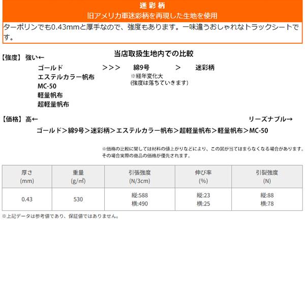 軽トラックシート スズキスーパーキャリイ用 (前部1.93m/後部1.73m×長