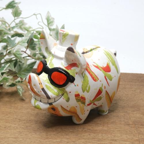 貯金箱 コインバンク アニマル カラフル かわいい ブタ 豚 ピッグ サングラス 036 Lieto Yahoo 店 通販 Yahoo ショッピング