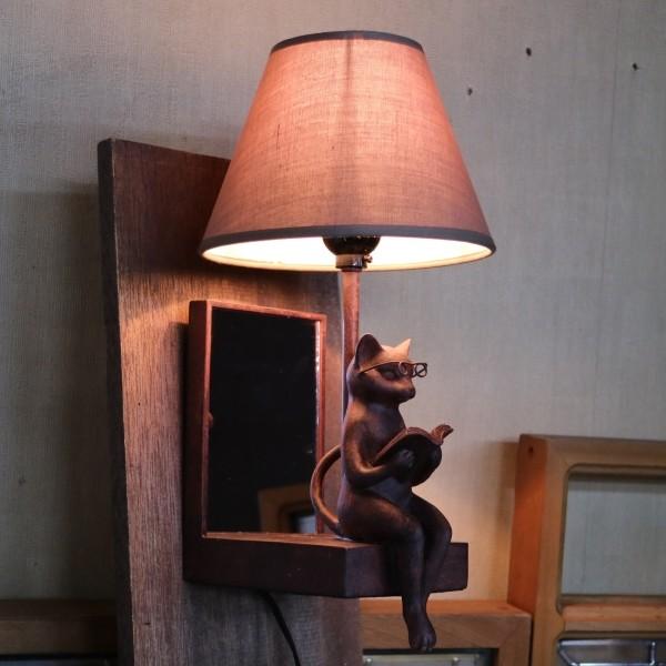 ネコ ランプ 読書 キャット ウォールランプ 壁掛けランプ テーブルランプ おしゃれ かわいい 猫雑貨 インテリアライト ブラケット 壁掛け Cci 53 雑貨屋リエット 通販 Yahoo ショッピング