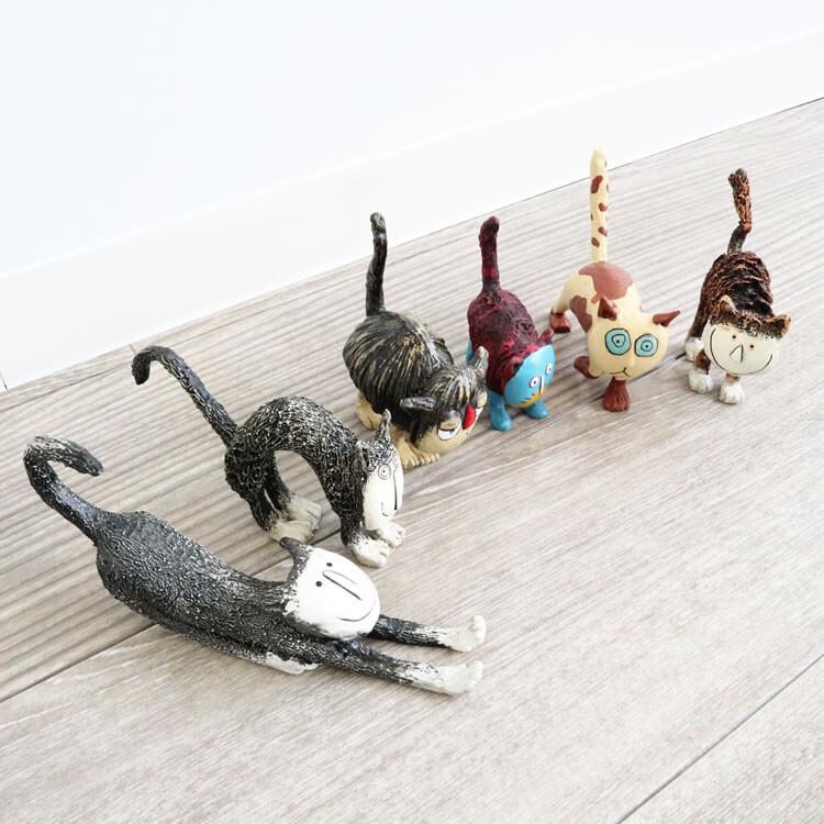 猫 置物 リアル おしゃれ かわいい 6匹セット 猫雑貨 ネコ Cat オブジェ 北欧 雑貨 Kb1712 雑貨屋リエット 通販 Yahoo ショッピング