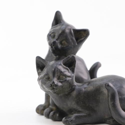 値頃 猫 置物 猫雑貨 オブジェ 仲良し子ネコ キャット ネコ 雑貨 おしゃれ 飾り物 インテリア雑貨 Cat Babylonrooftop Com Au