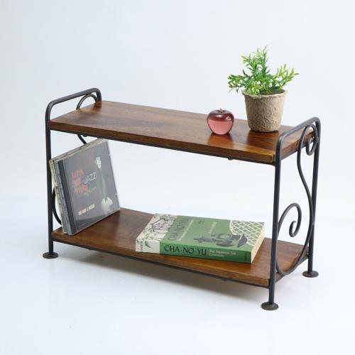 アウトレット送料無料 木製 アイアン シンプル 2段ラック 棚 シェルフ 飾り棚 調味料 スパイスラック おしゃれ アンティーク 小物収納 飾棚 初回限定 Theculturewire Com