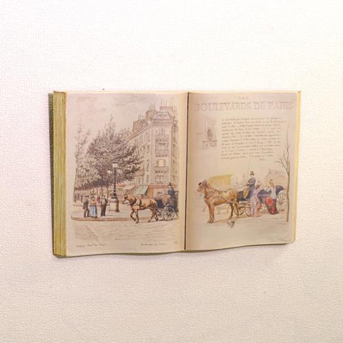 ブック ウォール アート 壁飾り アンティーク 洋書 おしゃれ 壁掛け インテリア ウォールアート アートパネル パリの町並み Ts 雑貨屋リエット 通販 Yahoo ショッピング