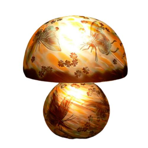 全国宅配無料 ガレ調 テーブルランプ スタンドライト 蝶々 アゲハ バタフライ 卓上ランプ ガラス 照明 工芸品 ギフト メール便なら送料無料 Cafeduberry Com
