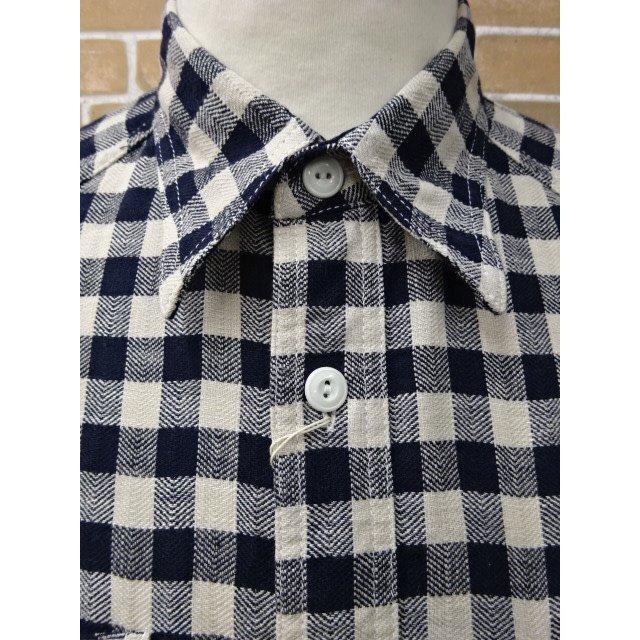 クッシュマン CUSHMAN  HERRINGBONE CHECK SHIRTS　　25413 　ヘリンボーン チェックシャツ｜the-whites-wolf｜04