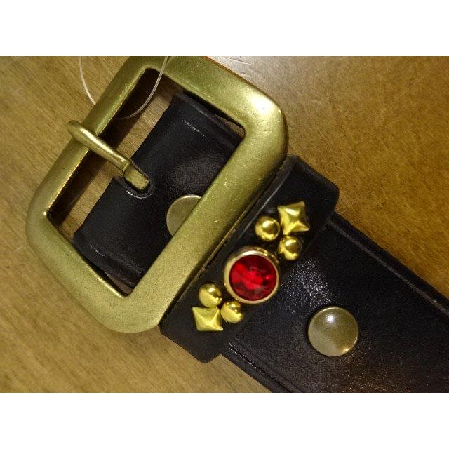 CUSHMAN クッシュマン 40mm SINGLE PIN STUDS LEATHER BELT CUSHMAN クッシュマン 40mm SINGLE PIN STUDS LEATHER BELT