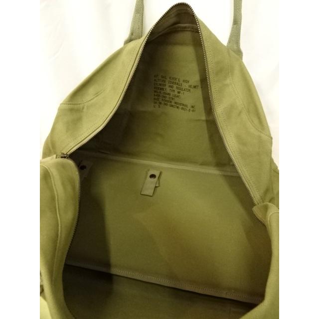 バズリクソンズ BUZZ RICKSON'S TYPE MF-1 KIT BAG BR02816-149 OLIVE キット バッグ キャンバス 大容量 強度 パイピング ショルダーストラップ_11