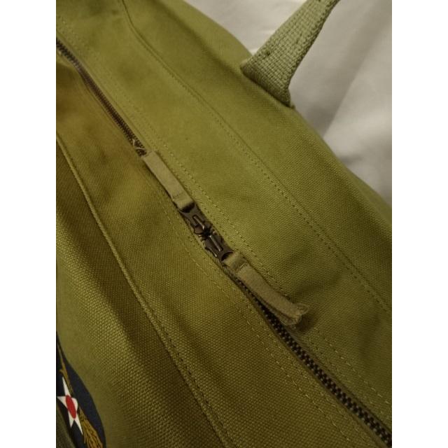 バズリクソンズ BUZZ RICKSON'S TYPE MF-1 KIT BAG BR02816-149 OLIVE キット バッグ キャンバス 大容量 強度 パイピング ショルダーストラップ_7