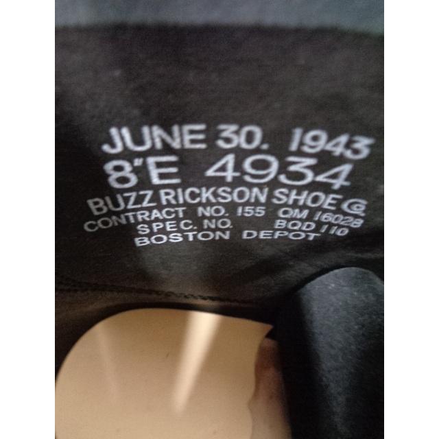 バズリクソンズ　WILLIAM GIBSON COLLECTION　ブーツ　BLACK M-43　BR02859-01　ブラック　検索： BUZZ RICKSON’S ウイリアムギブソン ミリタリーブーツの画像