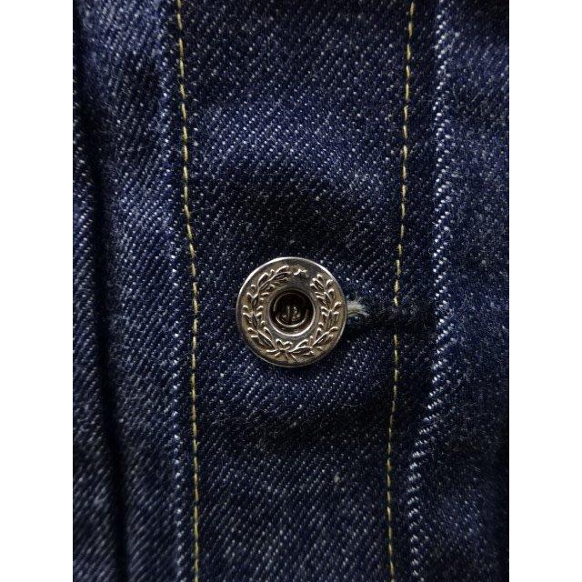 バズリクソンズ　大戦モデル　デニムジャケット　BR16041-421A)　ワンウォッシュ　検索：BUZZ RICKSON’S　WWII　DENIM　BLOUSE　物資統制の画像