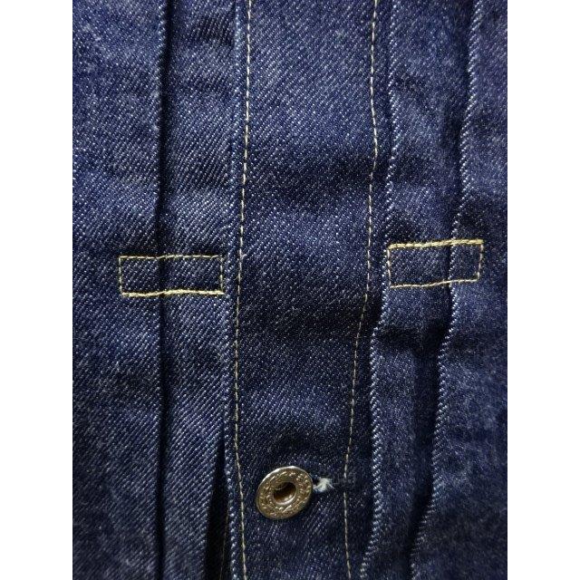 バズリクソンズ　大戦モデル　デニムジャケット　BR16041-421A)　ワンウォッシュ　検索：BUZZ RICKSON’S　WWII　DENIM　BLOUSE　物資統制の画像