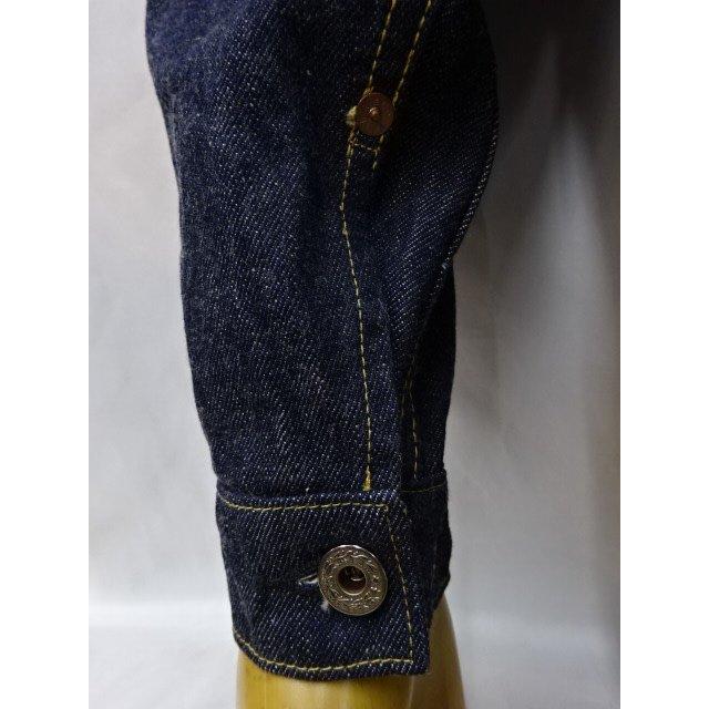 バズリクソンズ　大戦モデル　デニムジャケット　BR16041-421A)　ワンウォッシュ　検索：BUZZ RICKSON’S　WWII　DENIM　BLOUSE　物資統制の画像
