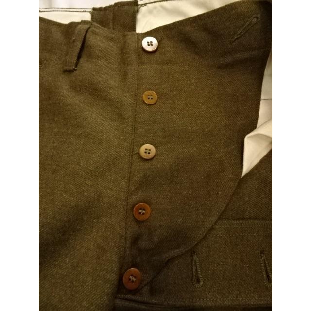 BUZZ RICKSON'S バズリクソンズ TROUSERS, WOOL, SERGE, SPECIAL O.D.