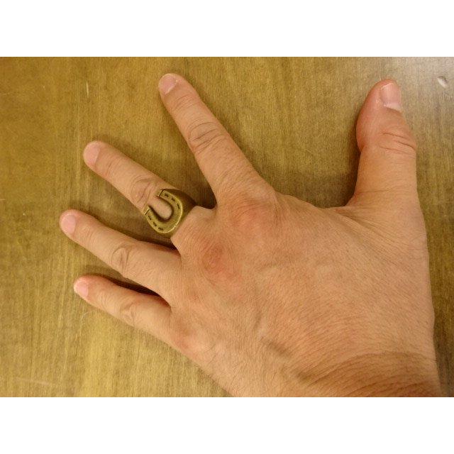 Dry Bones ドライボーンズ Dry Bones Brass Horse Shoe Ring DAS