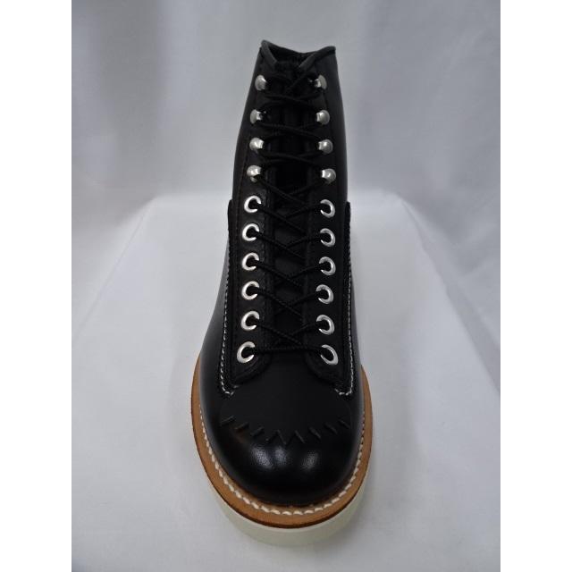 LONE WOLF BOOT カーペンター黒・茶色ツートン8インチ