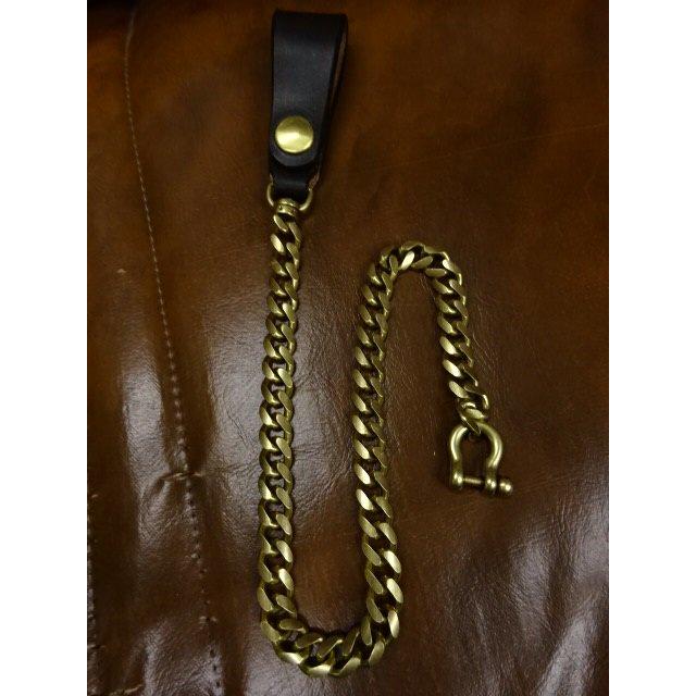 インセプション INCEPTION ウォレットチェーン UKサドルレザー＆ブラス