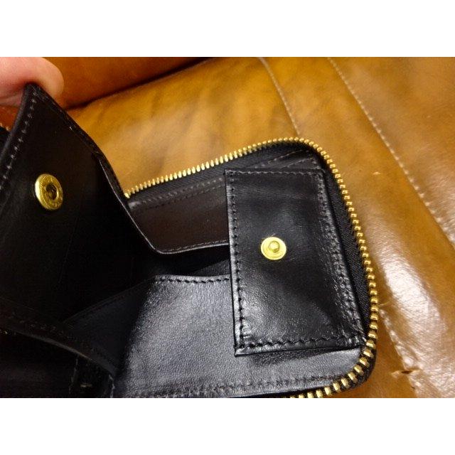 インセプション INCEPTION HORSEHIDE ROUND SHORT WALLET　IPHSW-02 BLACK｜the-whites-wolf｜09