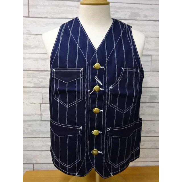 ダッパーズ Dapper's Classical Railroader Work Vest LOT1343 INDIGO