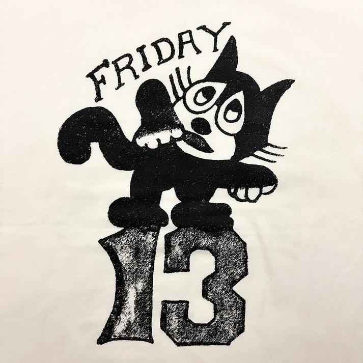 Dry Bones（ドライボーンズ） プリントTシャツ ”CAT13” PT-914 オフ