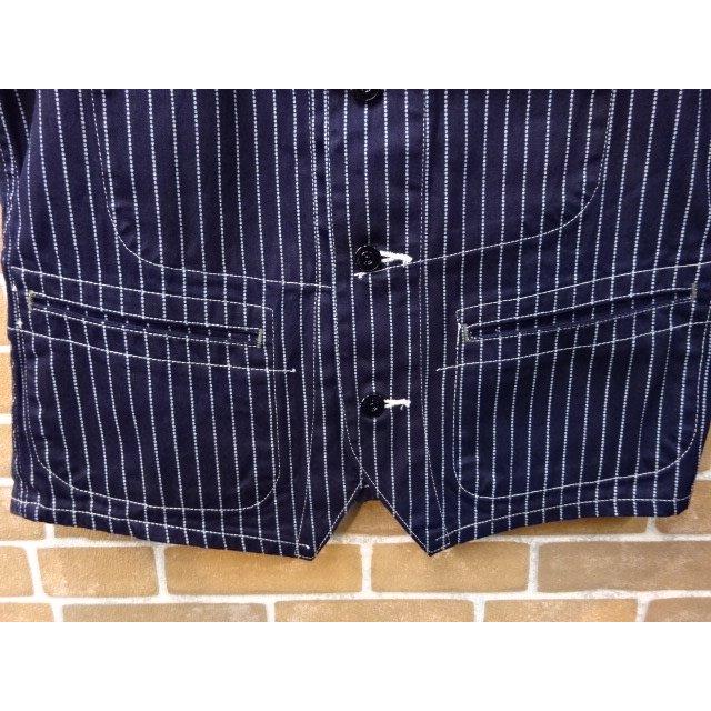 【美品】SUGAR CANE ウォバッシュベスト ワークベスト　38 楽天市場】SUGAR CANEシュガーケーンWABASH STRIPE WORK VEST