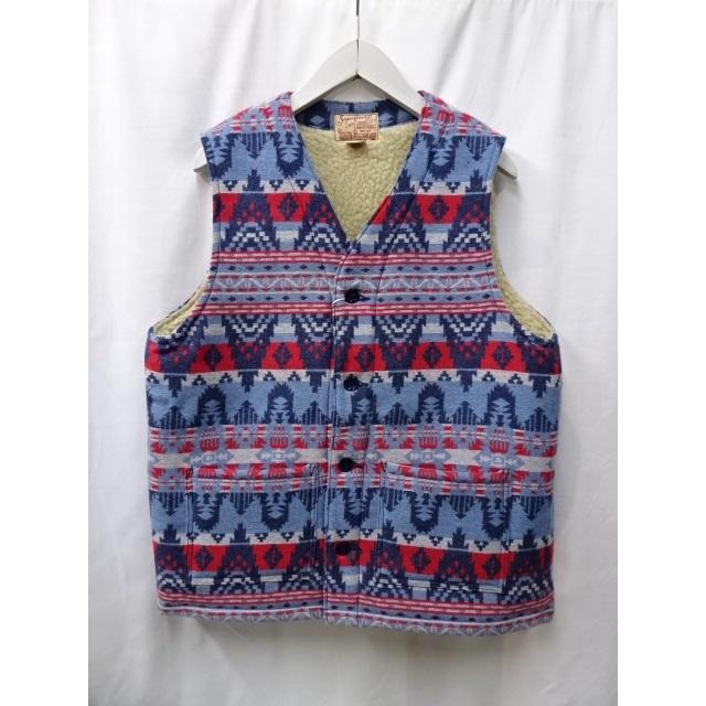 SUGAR CANE シュガーケーン NATIVE AMERICAN WOOL JACQUARD WORK VEST 