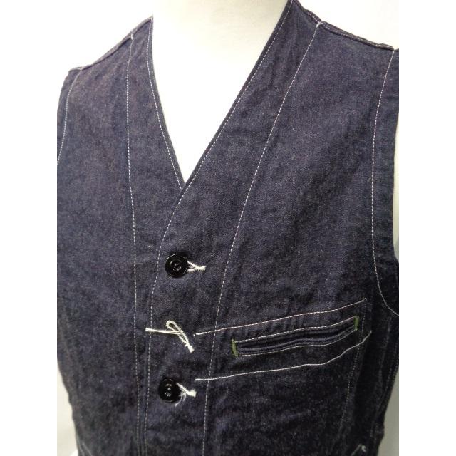 SUGARCANE　シュガーケーン　デニムワークベスト 12654 L(40) SUGARCANE シュガーケーン デニムワークベスト 12654 L(40