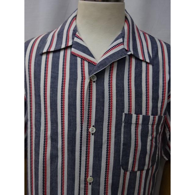 SUGAR CANE シュガーケーン CANE 半袖シャツ HEART STRIPE OPEN SHIRT
