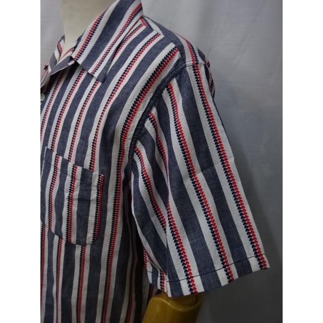 SUGAR CANE シュガーケーン CANE 半袖シャツ HEART STRIPE OPEN SHIRT