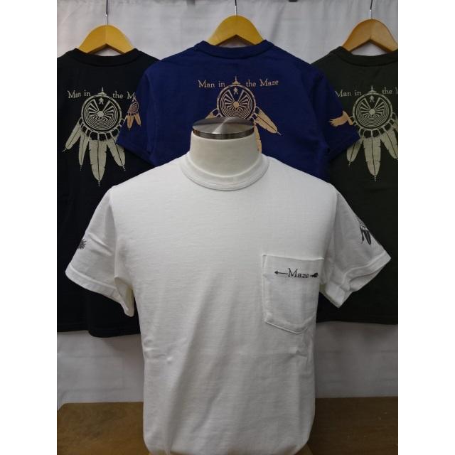 DELUXEWARE（デラックスウエア） ポケ付き半袖Tシャツ ”MAZE” SDT-2402