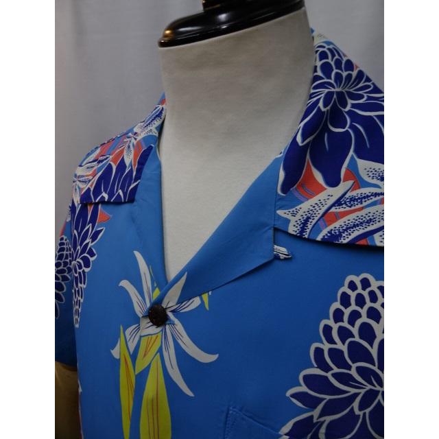 SUN SURF アロハシャツ ネイビー フラワー柄 SUN SURF（サンサーフ） 】 半袖アロハシャツ S/S HAWAIIAN