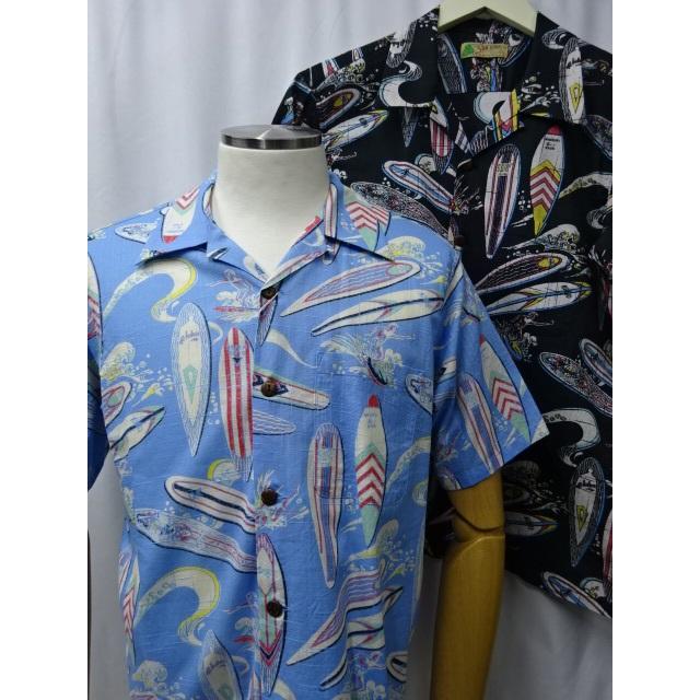 SUN SURF サンサーフ SURF COTTON × LINEN OPEN SHIRT “SURFBOARDS