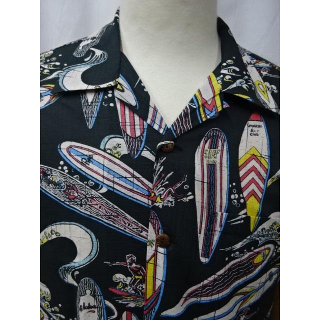 SUN SURF サンサーフ SURF COTTON × LINEN OPEN SHIRT “SURFBOARDS