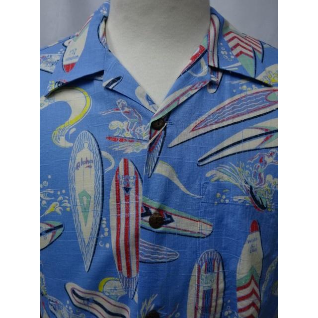 SUN SURF サンサーフ SURF COTTON × LINEN OPEN SHIRT “SURFBOARDS