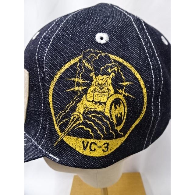 トイズマッコイ TOYS McCOY 10oz. DENIM CAP USN " VC-3 " TMA2315-140 デニム デニム インディゴ ブルドッグ｜the-whites-wolf｜05