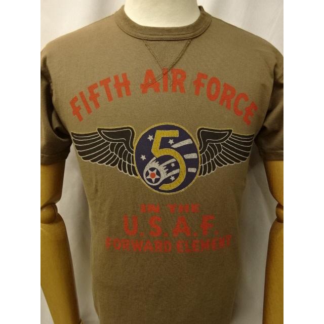 トイズマッコイ TOYS McCOY　MILITARY TEE SHIRT　" FIFTH AIR FORCE "　TMC2428　ミリタリーTシャツ　第5航空軍　インシグニア　プリントTシャツ｜the-whites-wolf｜13