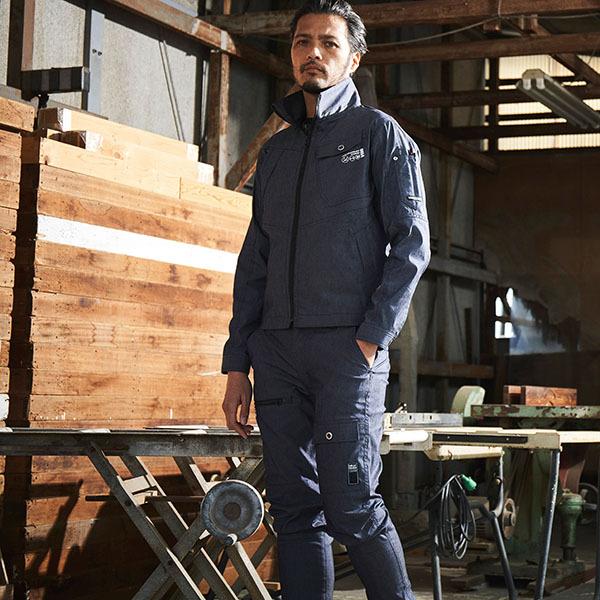 作業ブルゾン 春夏用 作業服 作業着 0654 ハイパーストレッチ