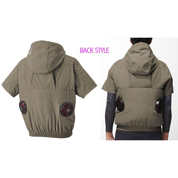 空調風神服 半袖ブルゾンのみ 5545 チタンコーティング 作業着 作業服