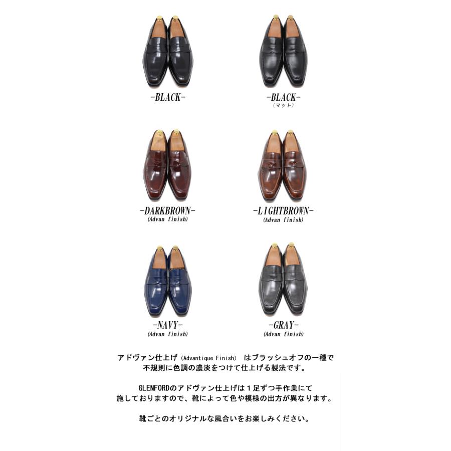 本革 メンズ スクエアトゥ ローファー スリッポン ハンドメイド