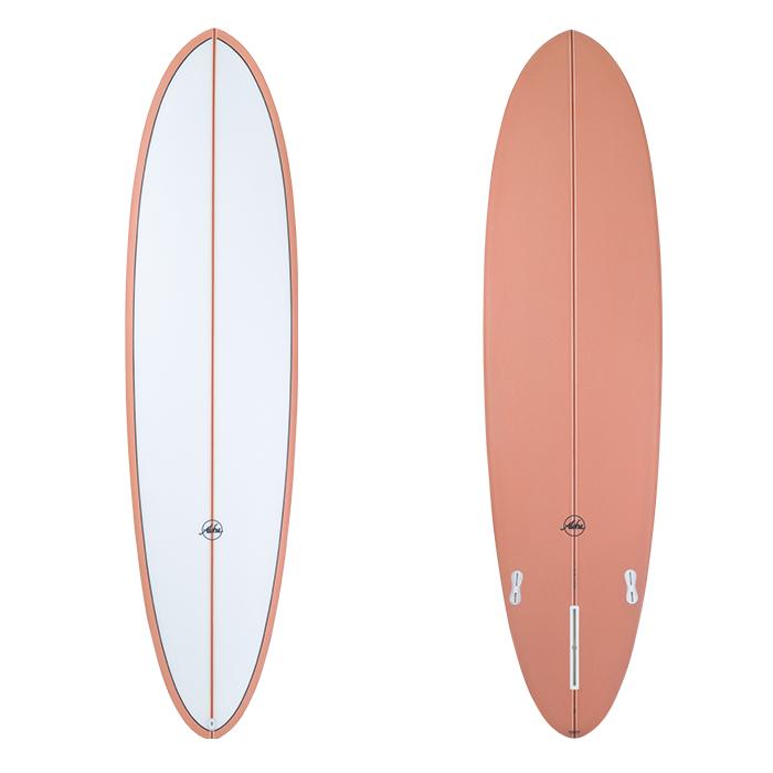 サーフボード ALOHA Surfboards アロハ FUN DIVISION MID 7'6" ファンディビジョン ミッド ファンボード コーラル PU素材 PVCPストリンガー 限定 2023年｜theagencystore｜02