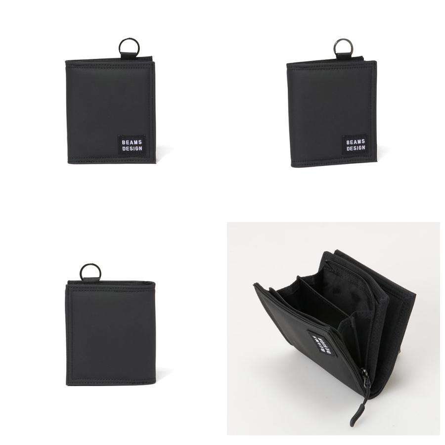 【正規販売店】BEAMS DESIGN Passive 二つ折り財布【BMMW6CS2】 ［ビームスデザイン］ブランド コンパクト ロゴ カジュアル シンプル 撥水性 メンズ レディースの画像