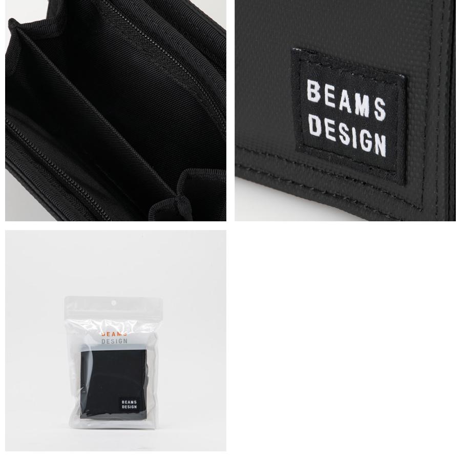 【正規販売店】BEAMS DESIGN Passive 二つ折り財布【BMMW6CS2】 ［ビームスデザイン］ブランド コンパクト ロゴ カジュアル シンプル 撥水性 メンズ レディースの画像
