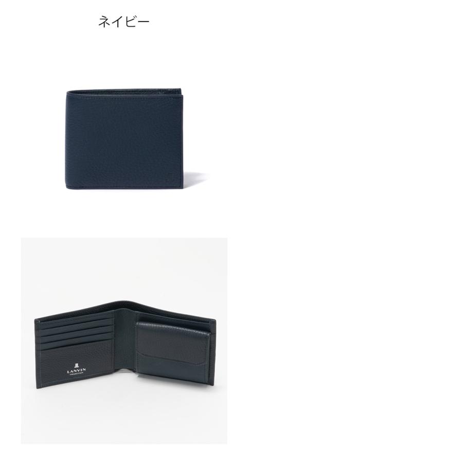 【26,1/2】LANVIN COLLECTION（ランバン コレクション) LANVIN COLLECTION 【正規販売店】LANVIN DEER SKIN 小銭入れ付き折り