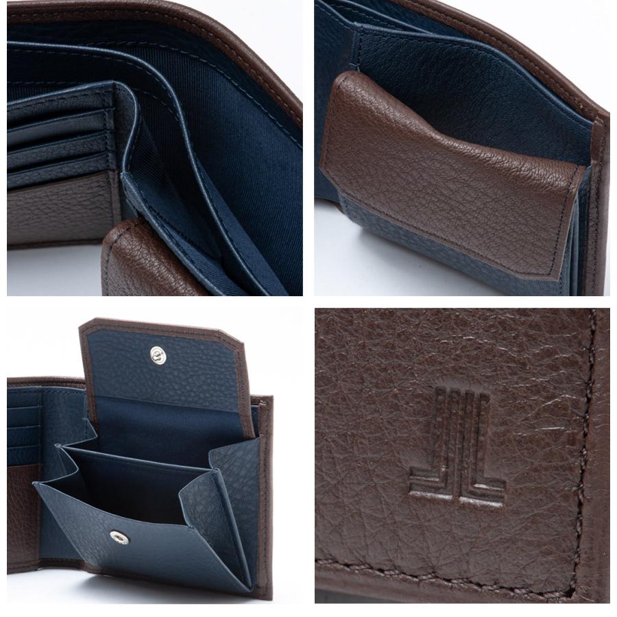 LANVIN COLLECTION 【正規販売店】LANVIN DEER SKIN 小銭入れ付き折り